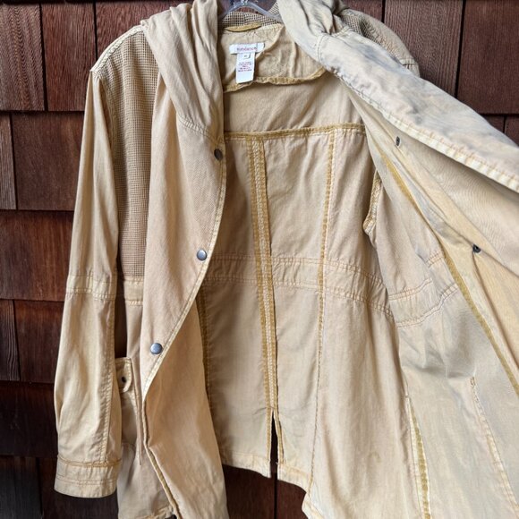 Sundance Maize Hooded Snap Front Utility Jacket in Women's X-Large - Picture 7 of 10